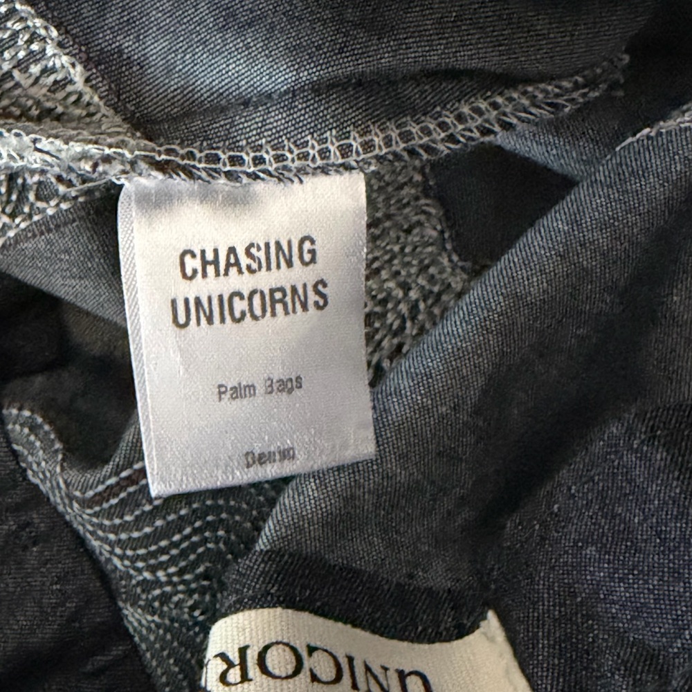 New Chasing Unicorns night palm Denim bag with Embroidery - Picture 11 of 12